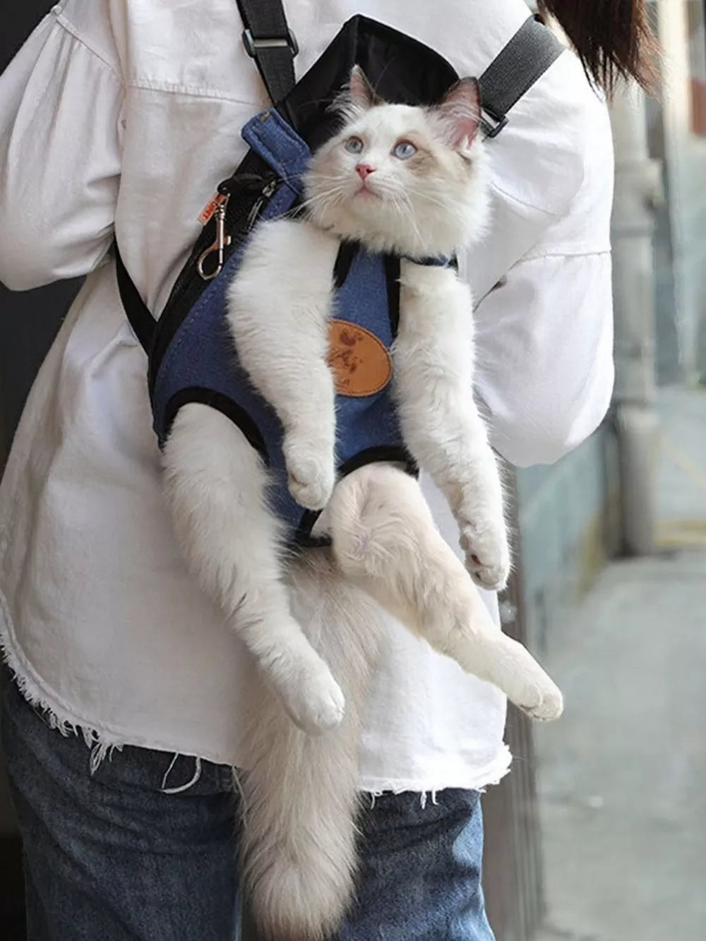 Pet Carrier Backpack – Adjustable Straps for Cats & Small Dogs | Portable Travel Bag