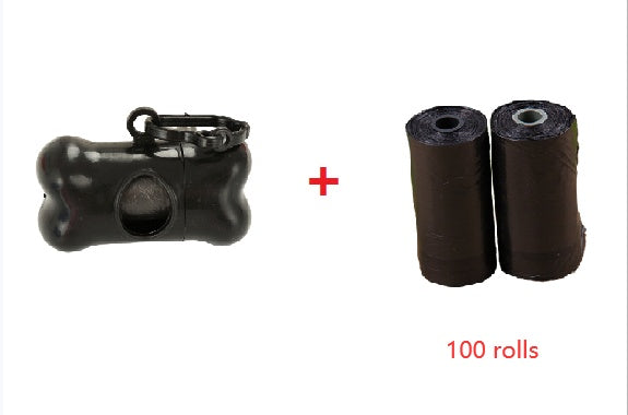 Dog Waste Bag Dispenser with Bags - Compact Leash Attachment for Easy Cleanup