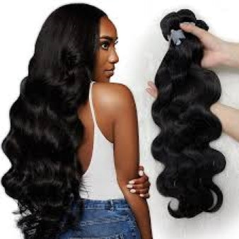 Body Wave Human Hair Bundles - 100% Virgin Hair Extensions Natural Color
