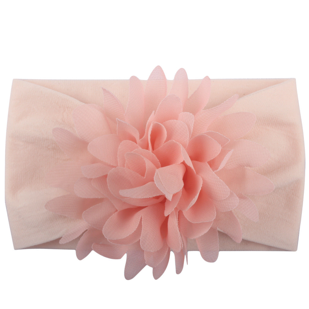 Baby Girl Flower Headband | Soft Chiffon Princess Hair Bow | 13 Colors