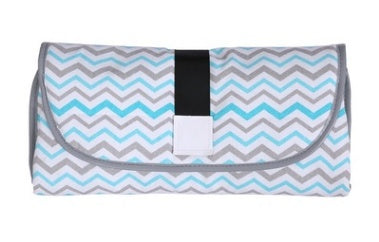 Portable Waterproof Baby Changing Pad - Foldable Travel Diaper Mat with Storage Pockets