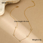 18K Gold-Plated Geometric Stainless Steel Bracelet for Women
