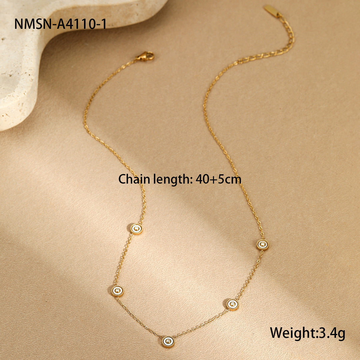 18K Gold-Plated Geometric Stainless Steel Bracelet for Women