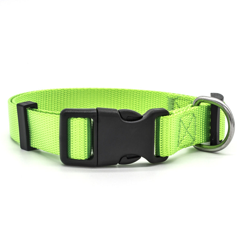 Adjustable Dog Collar – Durable Nylon | XS to XL | 6 Colors
