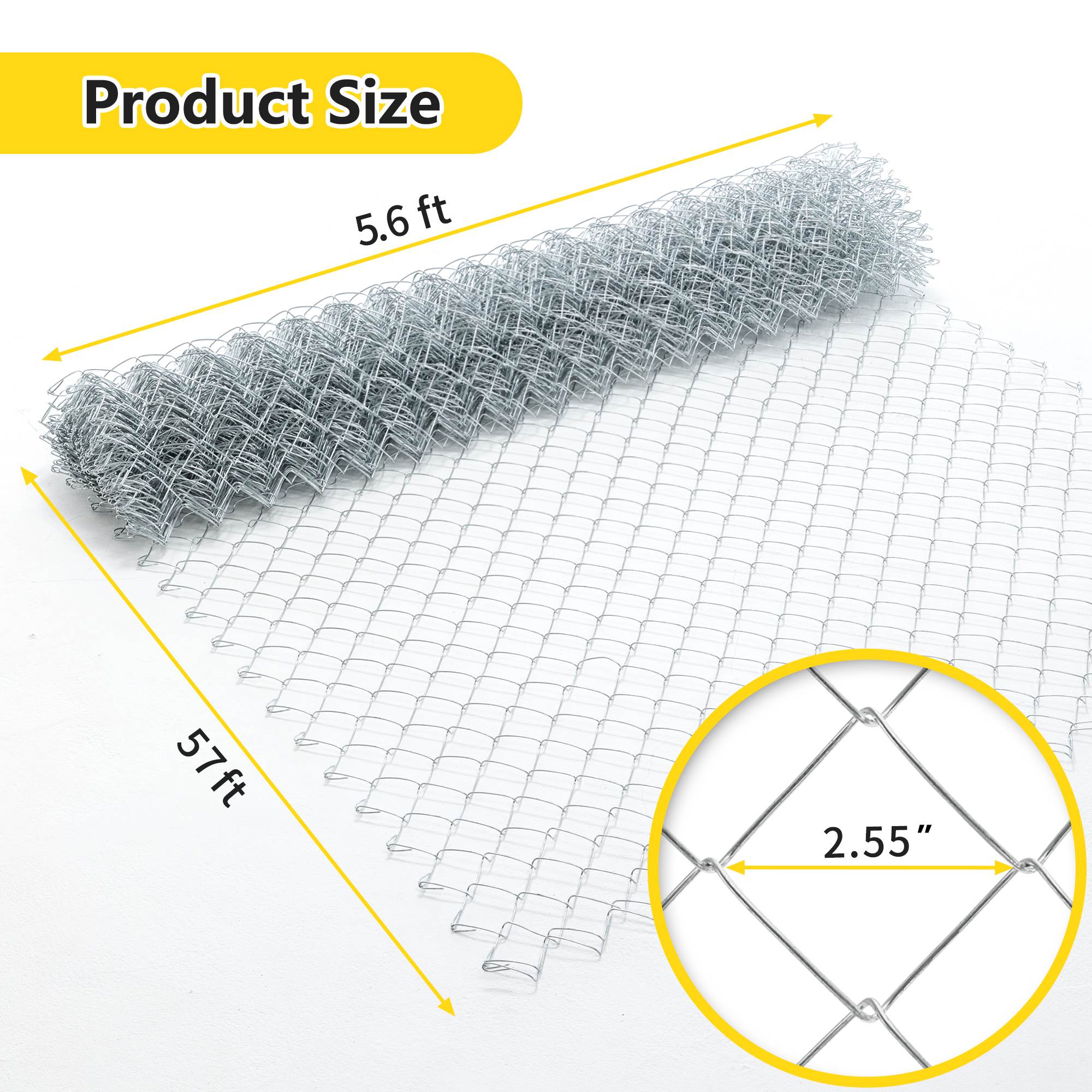 Heavy-Duty Galvanized Farm Fence - Livestock & Deer Protection Wire Fencing for Cattle, Goats & Hogs