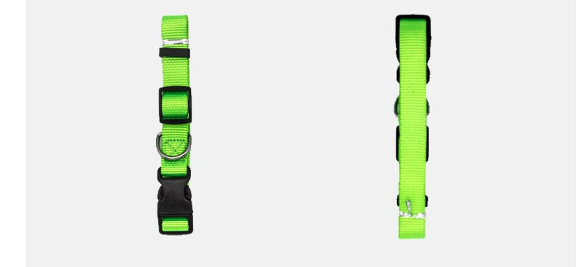 Adjustable Dog Collar – Durable Nylon | XS to XL | 6 Colors