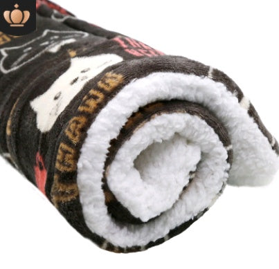 Ultra-Soft Fleece Pet Blanket for Dogs & Cats – Crate, Bed & Travel Mat