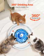 Ceramic Pet Water Fountain 2.1L – Quiet Automatic Cat & Dog Water Dispenser