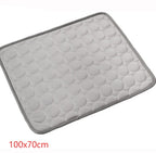 Ice Silk Self-Cooling Pet Mat for Dogs & Cats | No-Power Summer Cooling Pad