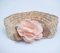 Baby Flower Headband – Soft Lace Floral Bow for Newborn & Toddler Girls