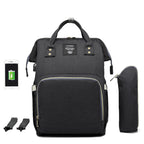 Multi-Pocket Diaper Bag Backpack - Large Capacity Travel Organizer for Moms