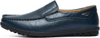 Men's Handmade Genuine Leather Slip-On Loafers – Breathable, Hand-Sewn & Rubber Outsole