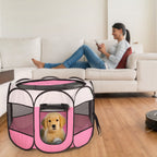 Foldable Pet Playpen – Portable Indoor & Outdoor Exercise Pen for Dogs, Cats & Small Pets