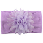 Baby Girl Flower Headband | Soft Chiffon Princess Hair Bow | 13 Colors