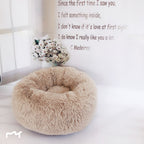 Calming Plush Pet Bed – Anxiety-Relief Nest for Dogs & Cats