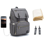 Multi-Pocket Diaper Bag Backpack - Large Capacity Travel Organizer for Moms
