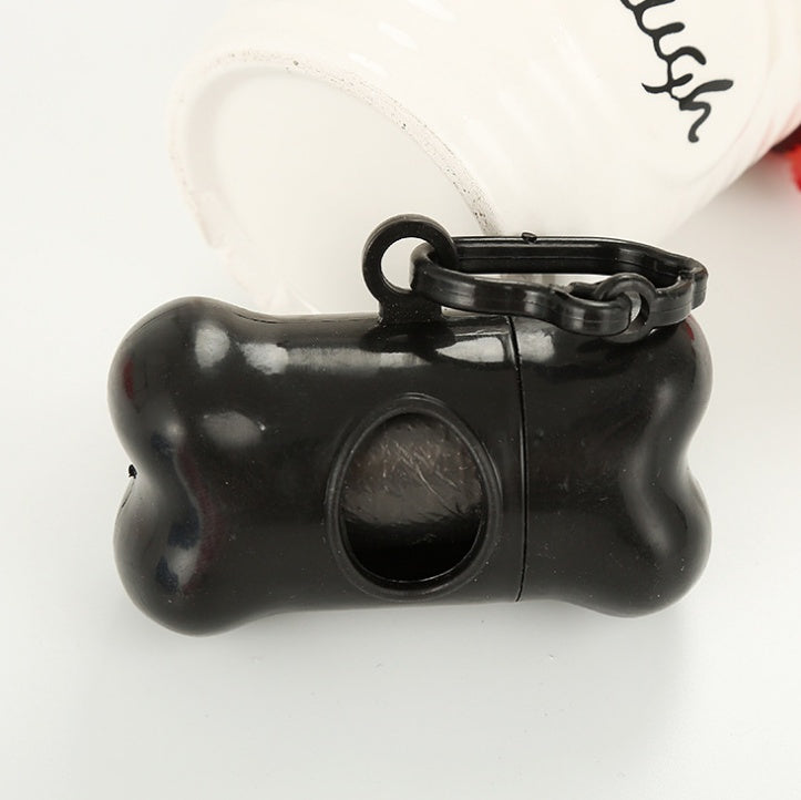 Dog Waste Bag Dispenser with Bags - Compact Leash Attachment for Easy Cleanup