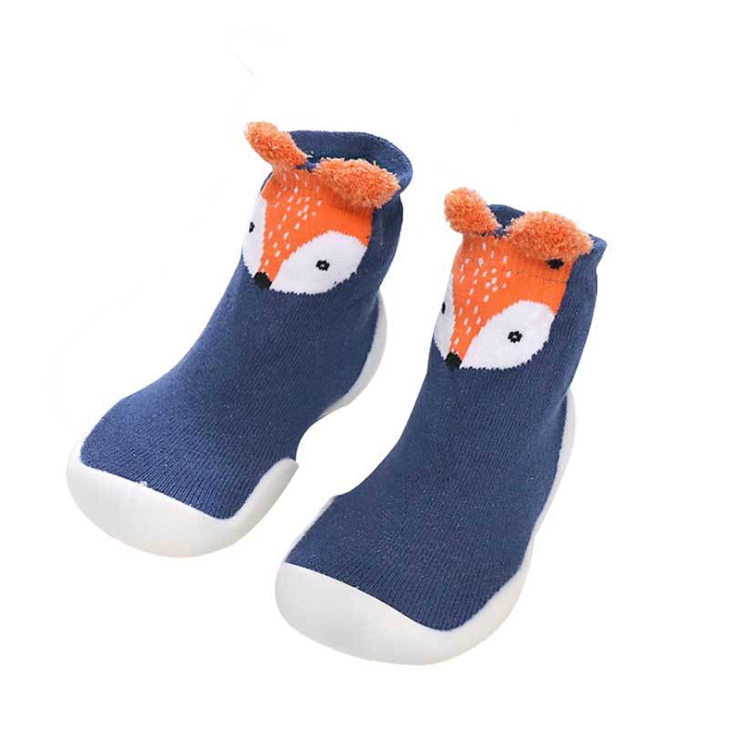 Non-Slip Toddler Floor Socks with Grips - Soft Cotton Baby Shoe Socks