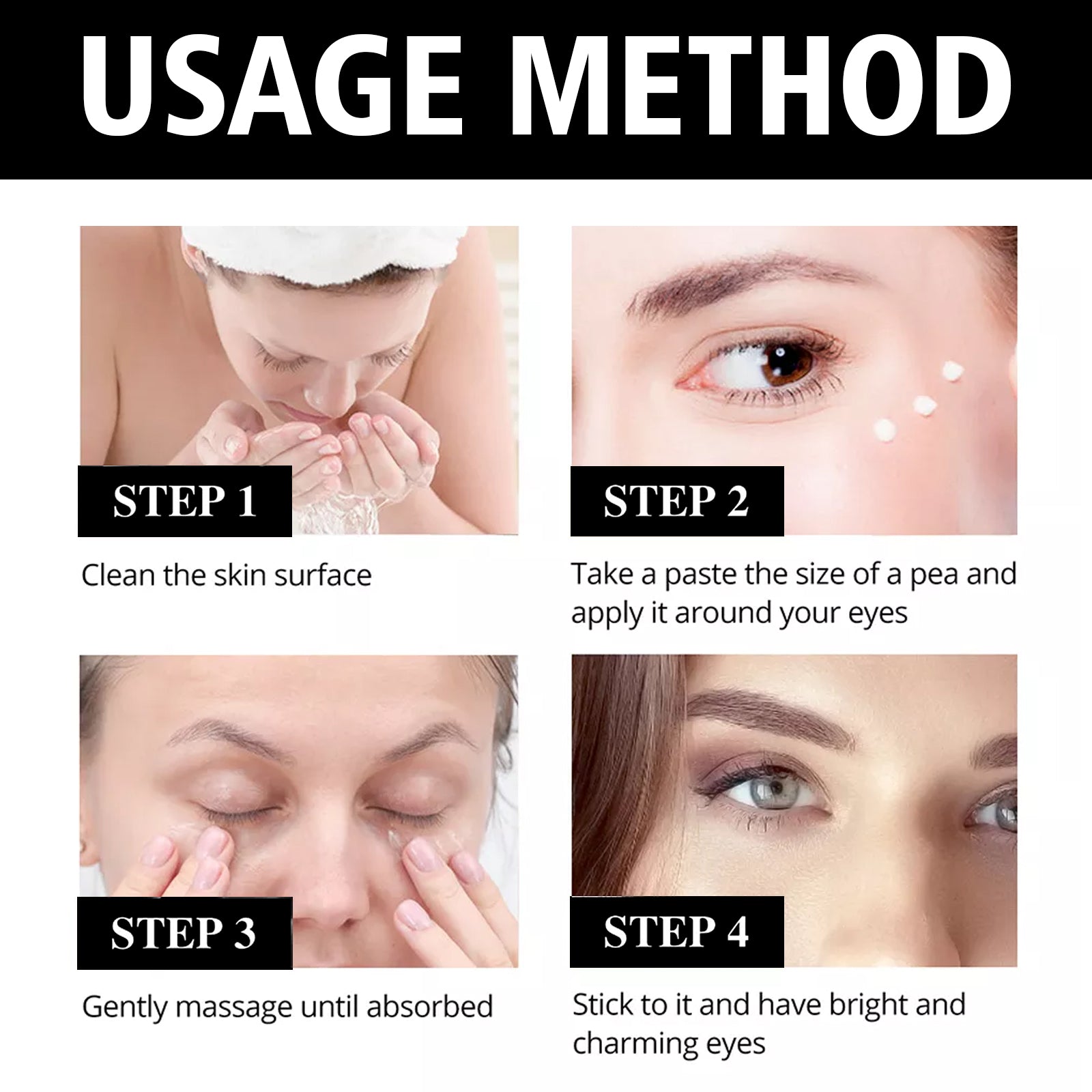 Anti-Aging Eye Cream with Hyaluronic Acid & Collagen – Firms, Brightens & Reduces Wrinkles