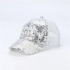 Satin Embroidered Baseball Cap – Unisex Letter Print Sun Hat
