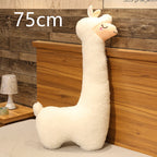 Giant Alpaca Plush Pillow – Soft Huggable Stuffed Animal Toy