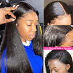 Long Straight Black Wig | Heat-Resistant Synthetic Fiber | Natural Look