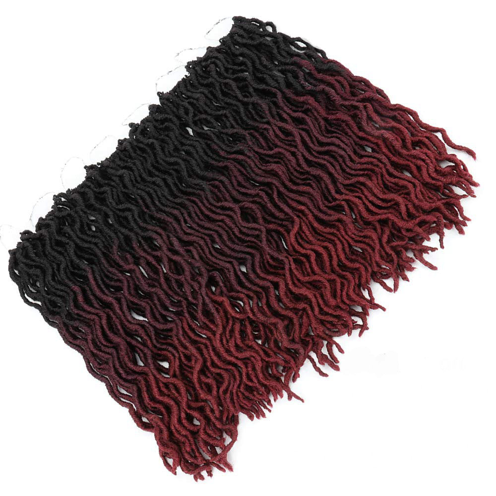 Ombre Curly Crochet Braiding Hair Extensions - Synthetic