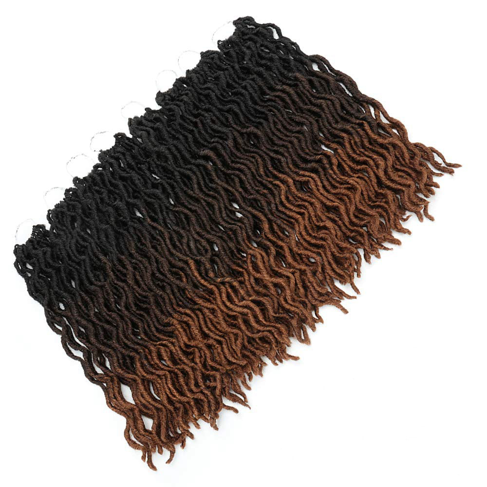 Ombre Curly Crochet Braiding Hair Extensions - Synthetic