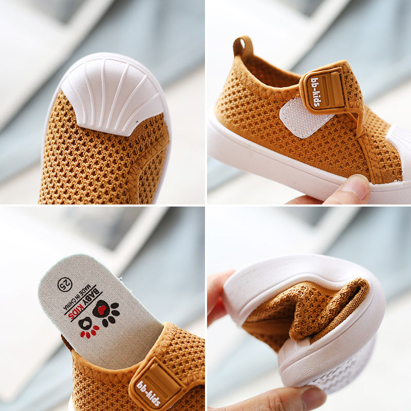 Kids Non-Slip Sneakers - Lightweight Breathable Toddler Shoes for Boys & Girls