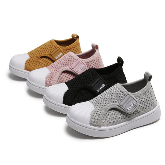 Kids Non-Slip Sneakers - Lightweight Breathable Toddler Shoes for Boys & Girls