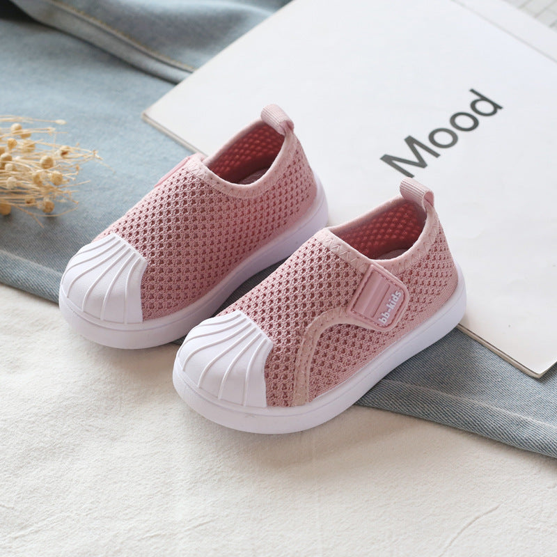 Kids Non-Slip Sneakers - Lightweight Breathable Toddler Shoes for Boys & Girls