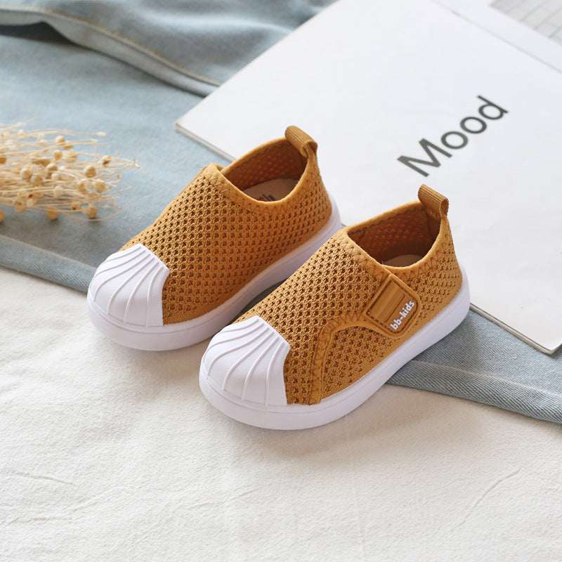 Kids Non-Slip Sneakers - Lightweight Breathable Toddler Shoes for Boys & Girls