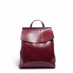 Women's Genuine Leather Backpack | Korean Retro Shoulder Bag