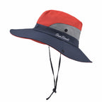 Wide Brim Fisherman Sun Hat – Unisex Travel & Hiking Hat in 7 Colors