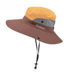 Wide Brim Fisherman Sun Hat – Unisex Travel & Hiking Hat in 7 Colors