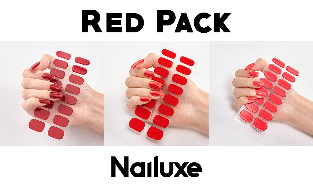 Pure Color Nail Stickers – 16 Solid Shades | Press-On Nail Art Strips