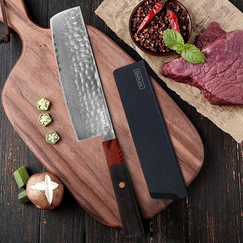 Professional 8-Inch Damascus Chef Knife | VG-10 Japanese Steel | 67-Layer Hand-Hammered Blade