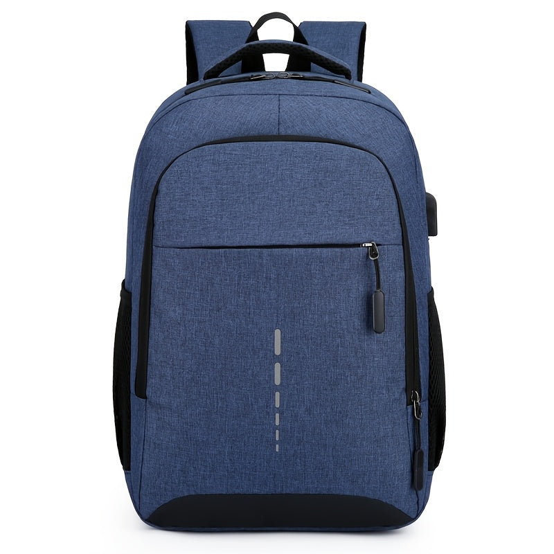 Large Capacity Laptop Backpack - Water-Resistant Oxford Cloth with Tablet Compartment