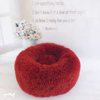 Calming Plush Pet Bed – Anxiety-Relief Nest for Dogs & Cats