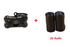 Dog Waste Bag Dispenser with Bags - Compact Leash Attachment for Easy Cleanup