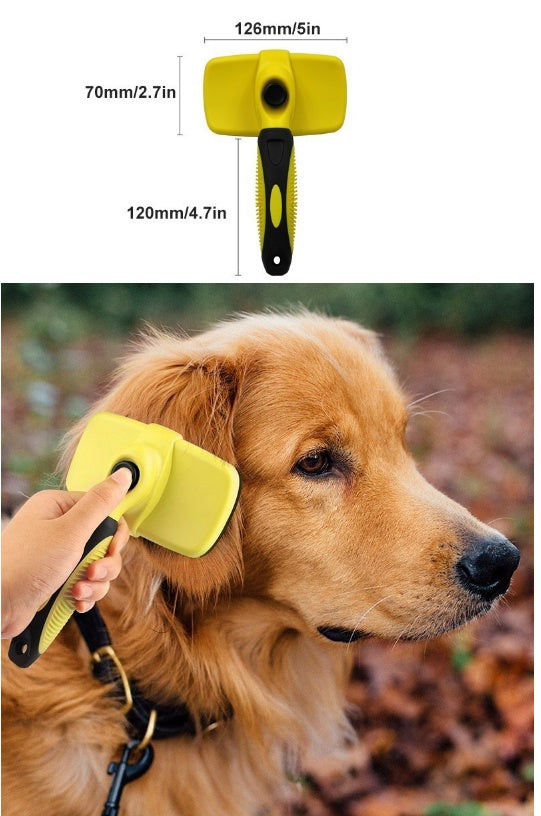 Self-Cleaning Pet Grooming Brush - One-Click Hair Release for Dogs & Cats