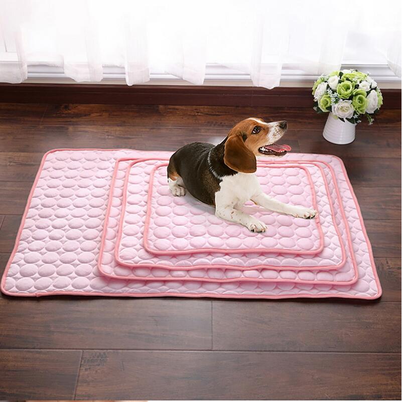 Ice Silk Self-Cooling Pet Mat for Dogs & Cats | No-Power Summer Cooling Pad