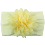 Baby Girl Flower Headband | Soft Chiffon Princess Hair Bow | 13 Colors