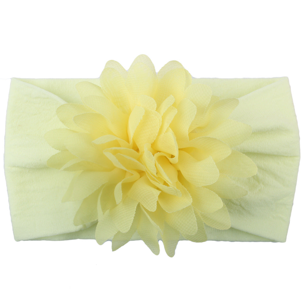 Baby Girl Flower Headband | Soft Chiffon Princess Hair Bow | 13 Colors