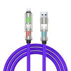 4-in-1 Universal Fast Charging Cable - Multi-Device Charger for iPhone, Android & USB-C