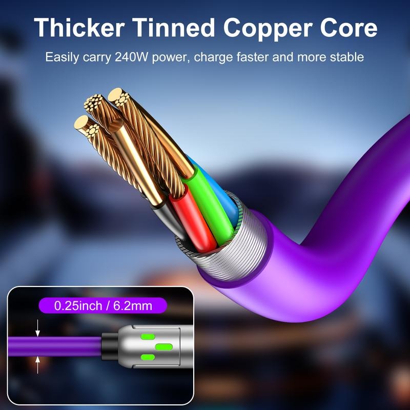 4-in-1 Universal Fast Charging Cable - Multi-Device Charger for iPhone, Android & USB-C