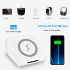 Wireless Power Bank 10400mAh - Qi Fast Charging Portable Charger for iPhone & Samsung