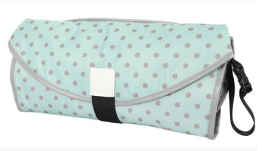 Portable Waterproof Baby Changing Pad - Foldable Travel Diaper Mat with Storage Pockets
