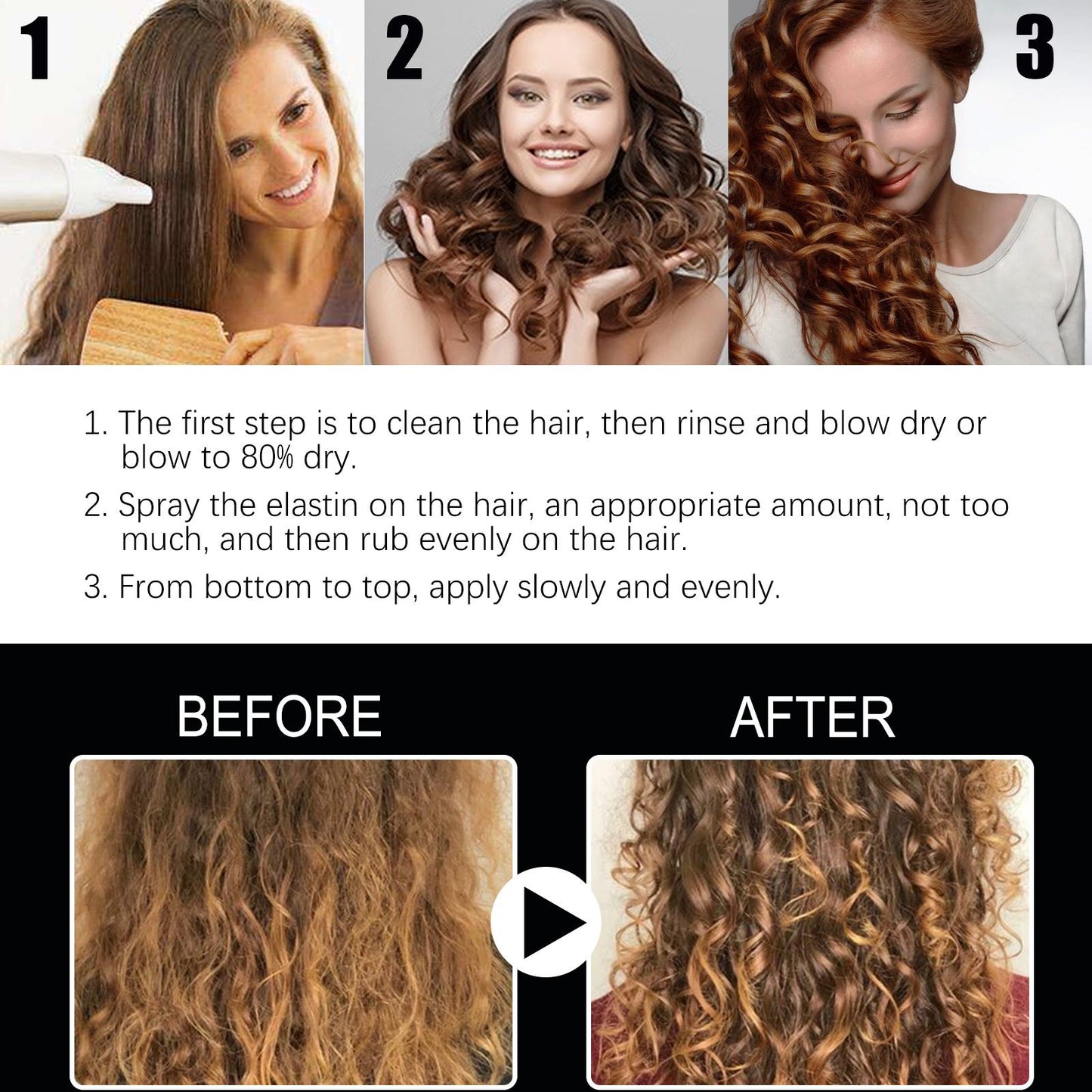 Volumizing Hair Setting Spray - Long-Lasting Hold & Moisture for Thicker, Fuller Hair (3.4 oz)
