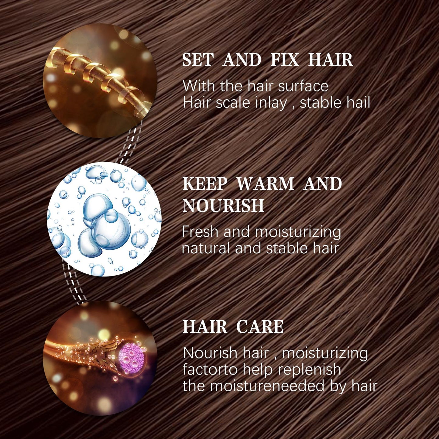 Volumizing Hair Setting Spray - Long-Lasting Hold & Moisture for Thicker, Fuller Hair (3.4 oz)